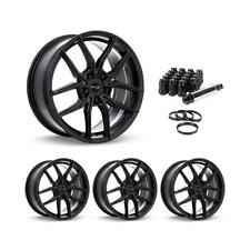 Wheel Rims Set With Black Lug Nuts Kit For 18-24 Gmc Terrain P882412 17 Inch