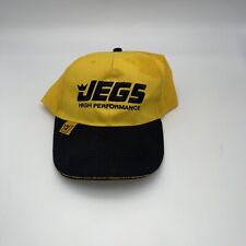 Jegs High Performance Auto Parts Spell Out Cotton Dad Hat Cap Yellow