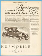 1927 Hupp Motor Car Corp Detroit Mi Hupmobile Eight Sedan Automobile Print Ad
