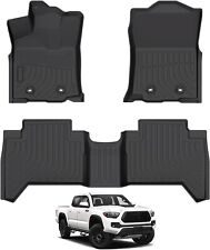 3d All Weather Tpe Floor Mats Fit 2018 19 20 21 22 2023 Toyota Tacoma Double Cab