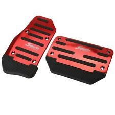 Universal Red Gas Accelerator Pedal And Brake Pedal Cover Foot Pad Non-slip7135