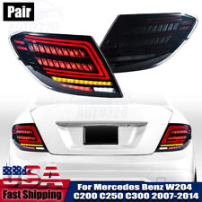 Smoked Black Led For Mercedes Benz W204 C200 C250 C300 2007-2014 Taillights Lamp