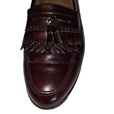 Bostonian Mens Oxford Burgundy Italian Leather Soled Dress Shoes W Box Euc 12m