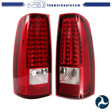 Tail Lights Brake Lamp Red For 2003-06 Chevy Silverado 1500 2500 Leftright Led
