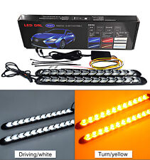 New Led Amber White Switchback Sequential Flow Strip Arrow 12 Turn Signal Light
