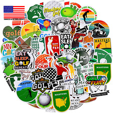 100 Pieces Vinyl Golf Stickers Sports Waterproof Golf Stickers Mixed Laptop Dec