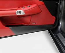 2005-2013 Corvette C6 Black Door Panel Kick Guards - Pair