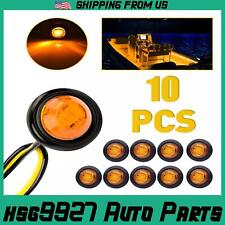Marker Lights 34 Led Truck Trailer Round Clearance Amber Red Side Light