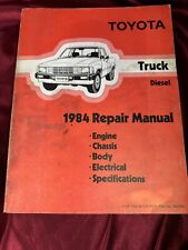 1984 Toyota Diesel Pickup Truck Service Workshop Repair Maintenance Manual