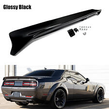 Fits For 08-22 Dodge Challenger Hellcat Rear Spoiler Wcamera Hole Gloss Black