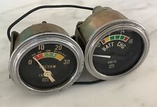 Vintage Stewart Warner 2 Inch Battery Charge And Vacuum Gauges