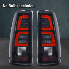 Fit For 99-02 Chevy Silveradogmc Sierra Smoke Led Tube Tail Lights Brake Lamps