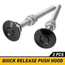 Auto Car Push Button Quick Release Hood Bonnet Pins Lock Clip Bumper Latch Kit