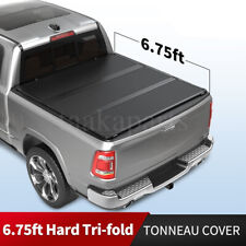 Tonneau Cover Tri-fold Bed Hard 6.75ft For 1999-2024 Ford F250 F350 Superduty