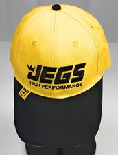 Jegs High Performance Auto Parts Nhra Strapback Adjustable Yellow Cap Hat