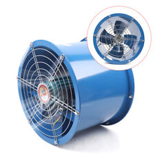 110v Cylinder Pipe Fan 250w Spray Booth Paint Fumes Exhaust Axial Fan 1420rmin