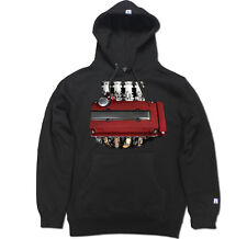 Jdm Civic Type R Red Valve Cover Cams Piston Springs Motor Engine Hoodie Sweater