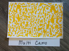 Multi Camo High Heat Vinyl Stencil 12 X 8 Unweeded