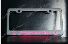 Pink Mercedes Benz License Plate Frame Custom Made Of Chrome Plated Metal