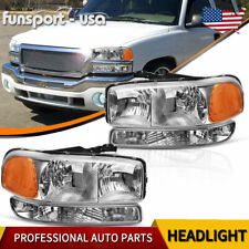Headlights Bumper Lamps For 1999-2007 Gmc Sierra 1500 2500 2000-2006 Yukon Xl