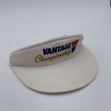Vintage Vantage Championship Golf Visor Hat Strapback Cap Made In Usa Logo 80s