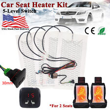 Car Seat Heater Kit Universal Car Digital Display Switch System Carbon Fiber Pad