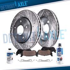 Front Drilled Rotor Brake Pad For 2011-2018 Jeep Grand Cherokee Dodge Durango