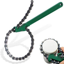 12 Inch Heavy-duty Ratcheting Chain Wrench Reversible Oil Filter Tool