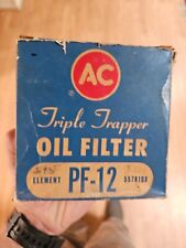 Vintage Nos Nors Ac Delco Pf-12 5578108 Triple Trapper Oil Filter