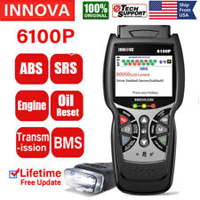 Innova 6100p Obd2 Scanner Auto Diagnostic Tool Code Reader Abs Srs At Oil Reset