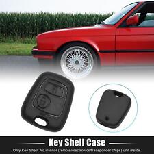 Car Replacement Key Fob Shell Case For Peugeot 206 2 Key Button Black