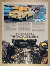 1981 Toyota Diesel Pickup Truck Vintage Print Ad