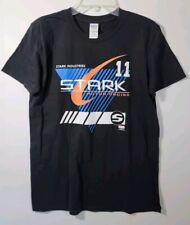 Black Mens Stark Industries Stark Motor Racing T-shirt Size Medium Preowned