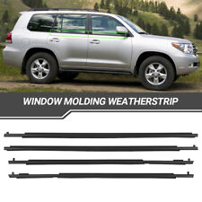 For Toyota Land Cruiser Prado Lj150 2010-2018 Window Molding Weatherstrip 4pcs