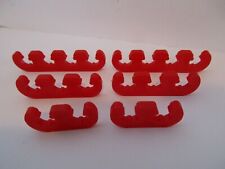 Red Spark Plug Wire Separators Fits 7mm 8mm 8.5mm Wires Looms Sbc 350 Bbc 454