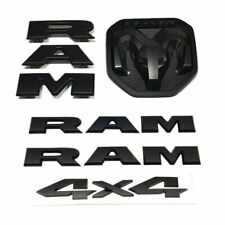 Set Oem Ram Grille Tailgate Emblem Ram Fender 4x4 Badge For 2019 Ram 1500