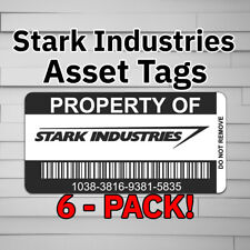 Stark Industries Asset Tags Vinyl Decal Sticker Car Laptop Window Tumbler Wa