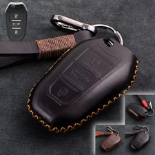 Genunie Leather Car Key Case Cover For Peugeot 4008 2008 508 408 308s 301 C4l