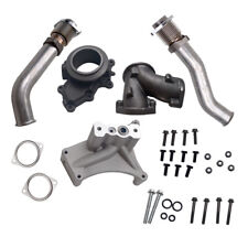 Turbo Up Pipe Kit With Non-ebpv Pedestal Exhaust Housing For 99.5-03 Ford 7.3l