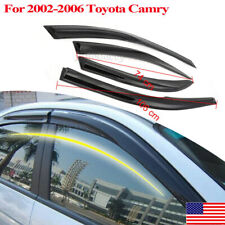 For 2002-2006 Toyota Camry Window Visor Vent Rain Sun Deflector Guard 4pc Set U