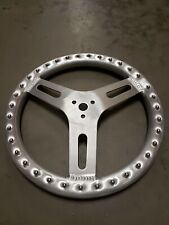 Aluminum Steering Wheel3 Spoke 3 Hole13 Flatwith Racing Grip Nipples