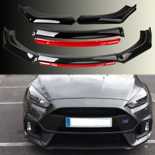 Glossy Blackred Front Bumper Lip Body Kit Splitter For Ford Fusion Focus Rs St