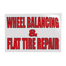 Decal Stickers Wheel Balancing Flat Tire Repair Body Shop B Store Sign Label