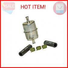 Universal In-line Fuel Filter 38 Clamp-on Inletoutlet - Max Pressure 60-psi