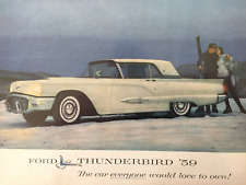 1959 Ford Thunderbird Original Ford Car Ad Print Ready To Display