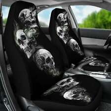 3d Skull Pattern Car Seat Covers Breathable Protector Front Seats Mat Universal