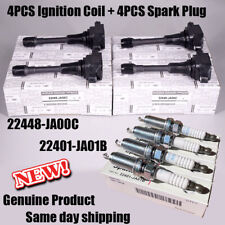 4x Genuine Ignition Coil Spark Plug For Nissan Altima Sentra Versa Rogue Uf549