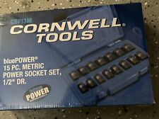 Cornwell Tools Bluepower Cbpi3m 15pc Metric 12 Drive Power Socket Set