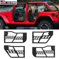 Body Armor Complete Set 4 Tubular Door Without Mirror Fit 07-17 Jeep Wrangler