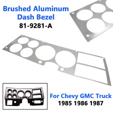 For Chevy Gmc 1985 1986 1987 Truck Dash Bezel Brushed Aluminum Insert 81-9281-a